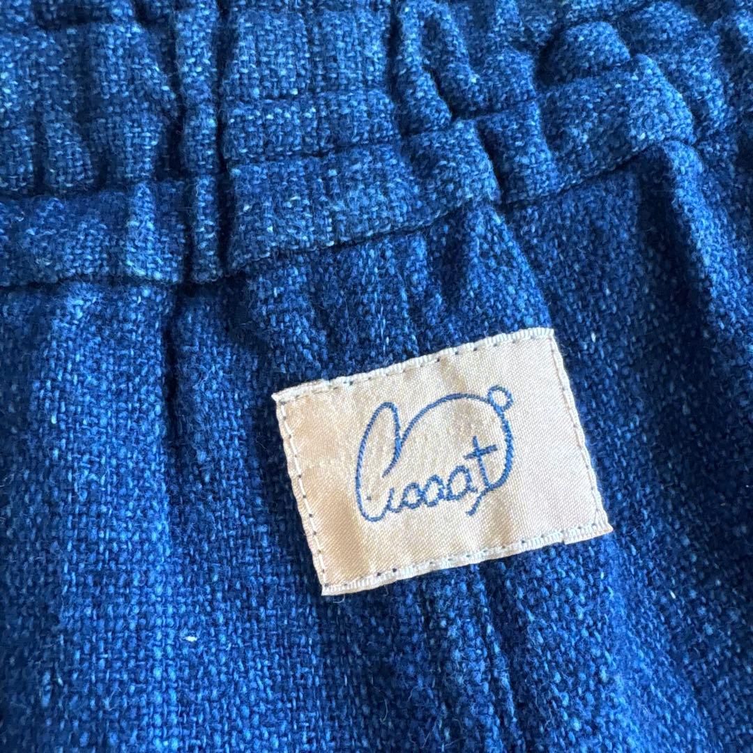 うさとの服  usaato ヘンプコットン 藍染め ピエロパンツ 美品