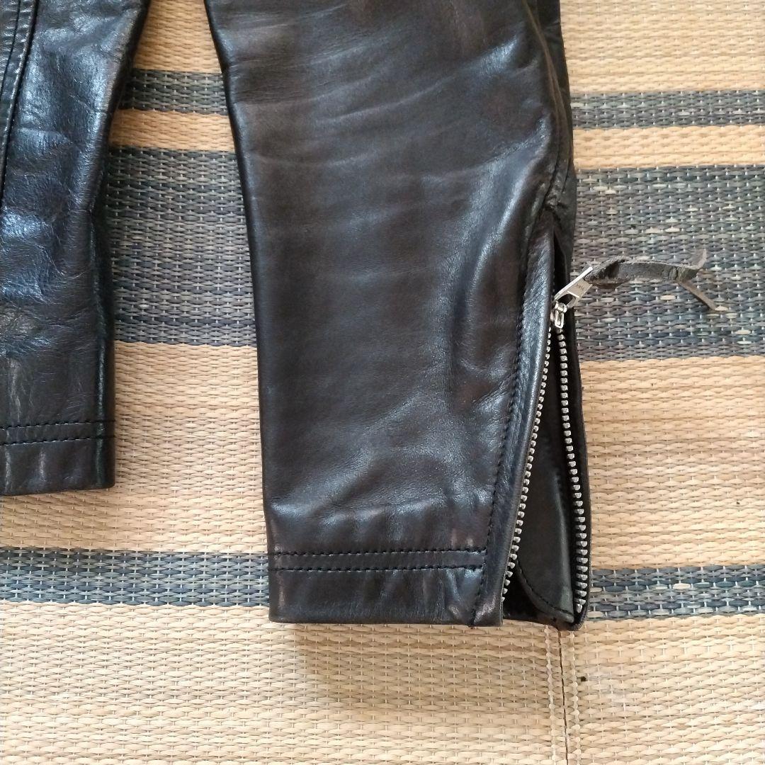 ミ*コ様 【美品】ハロルズギア 馬革 ライダースジャケット ブラック サイズ L