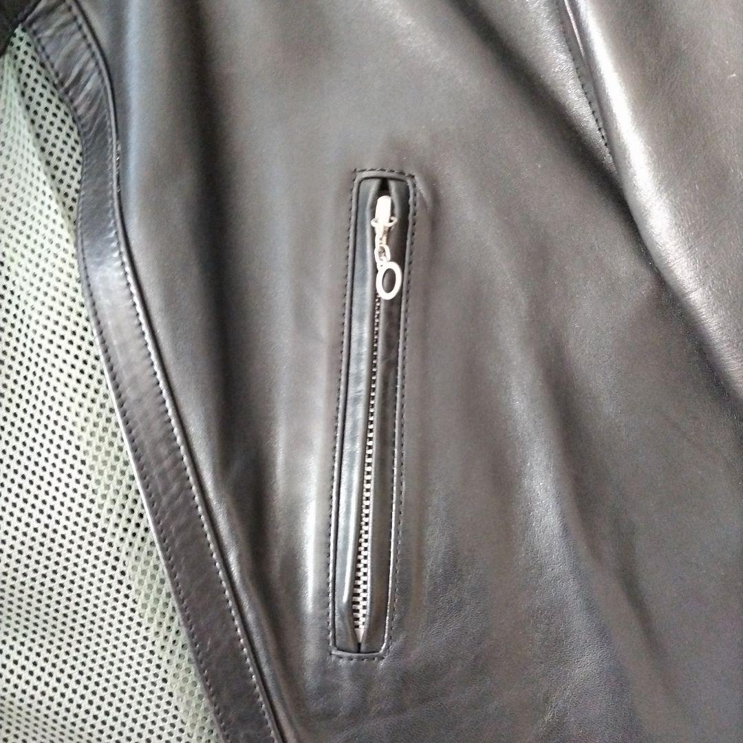 ミ*コ様 【美品】ハロルズギア 馬革 ライダースジャケット ブラック サイズ L