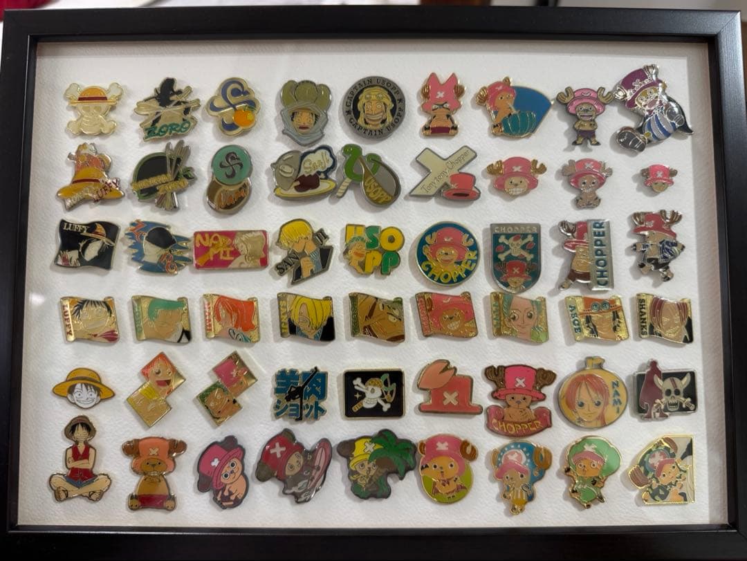 【レア】ワンピース ピンズ 54セット/額付き