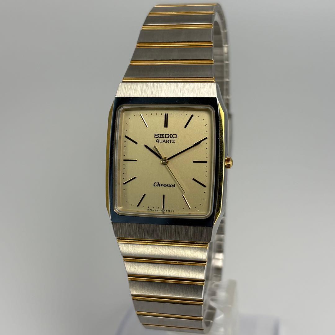 SEIKO Chronos クォーツ腕時計 ゴールド/シルバー