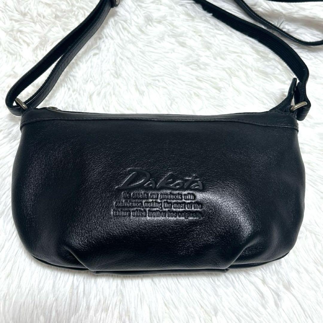 半*ご様 【新品】ダコタ ショルダーバッグ ジェントリー レザー ブラック 斜め