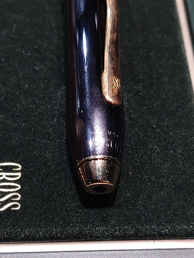 クロス タウンゼント チタン 万年筆 14K-XF 中古 付属品完品