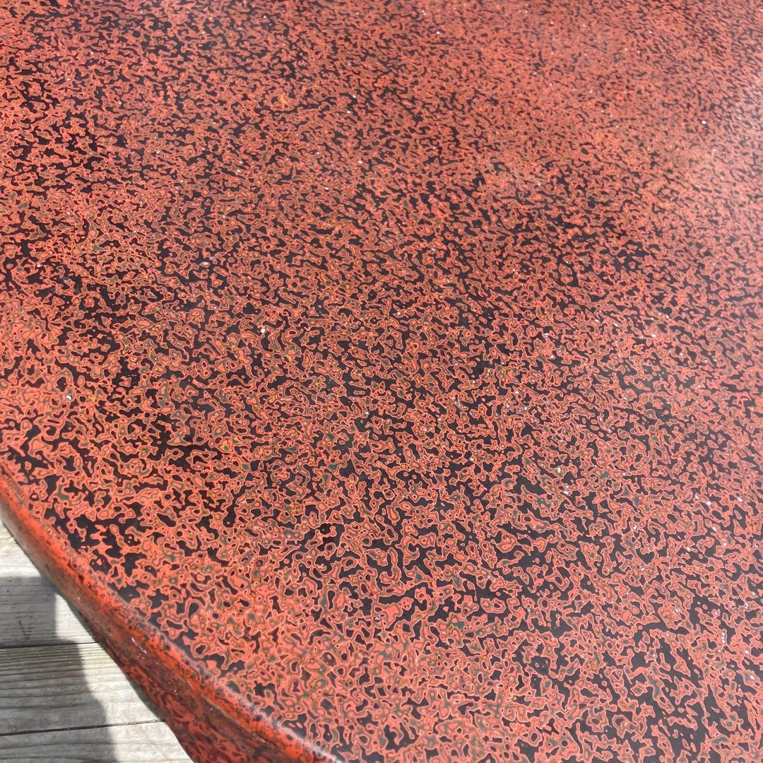 昭和レトロ 津軽塗り 螺鈿 円卓 座卓 ちゃぶ台 センターテーブル ローテーブル