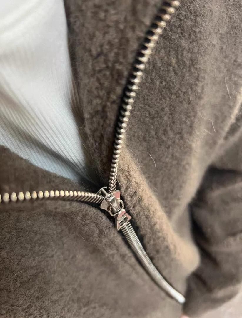 Vujade ブラウン ジップアップジャケット 美品 M