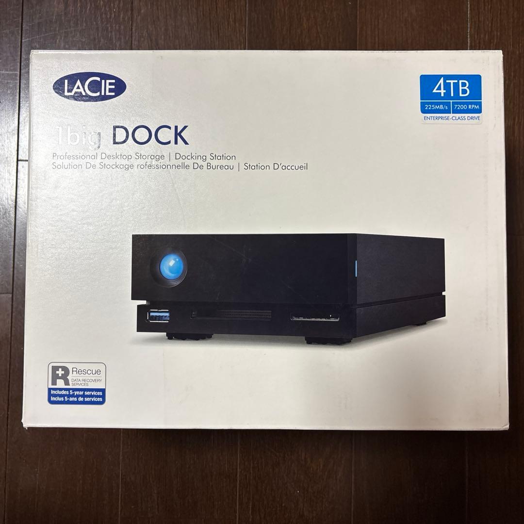 【19時まで特価】STHS4000800 LACIE DOCK 4T 外付HDD