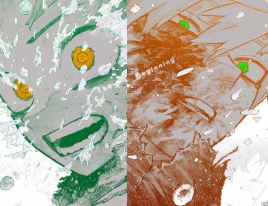 僕のヒーローアカデミア　原画展　アートポスター　爆豪勝己　緑谷出久