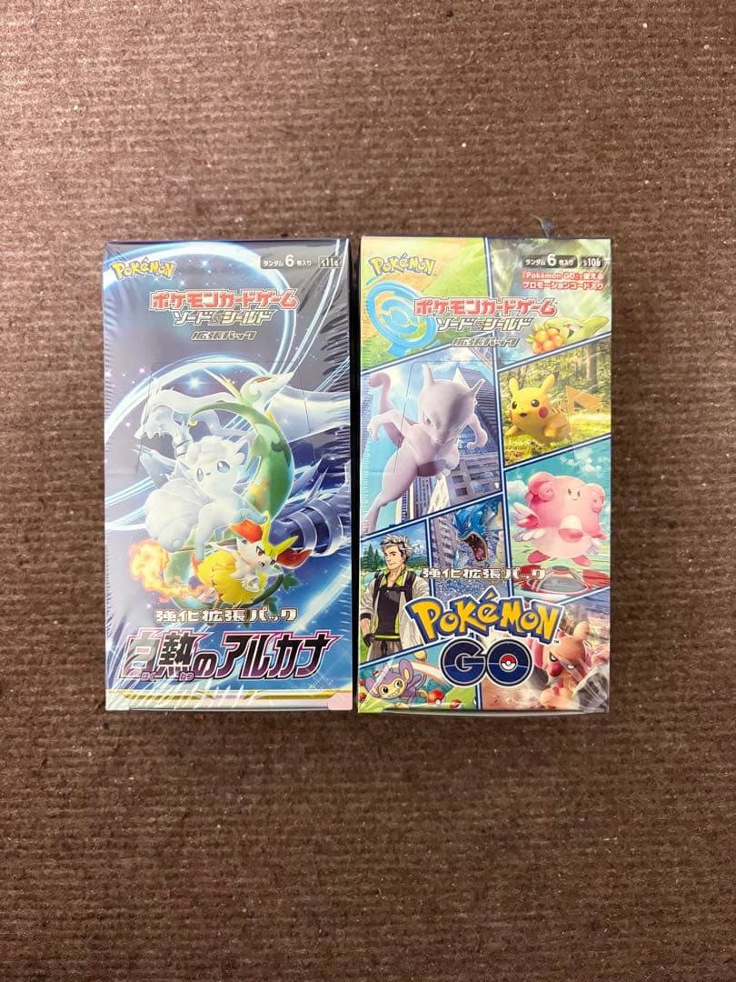 K*I様 ポケモンカード 白熱のアルカナ、ポケモンGO各1ボックス新品未開封シュ