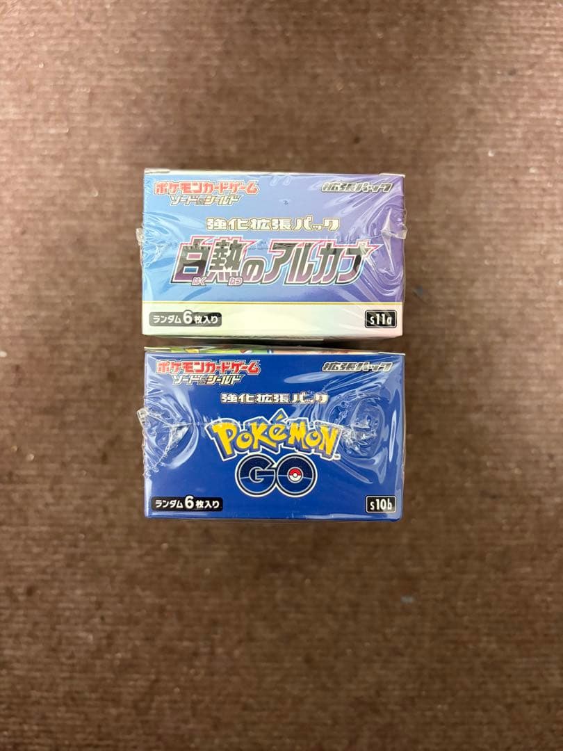 K*I様 ポケモンカード 白熱のアルカナ、ポケモンGO各1ボックス新品未開封シュ