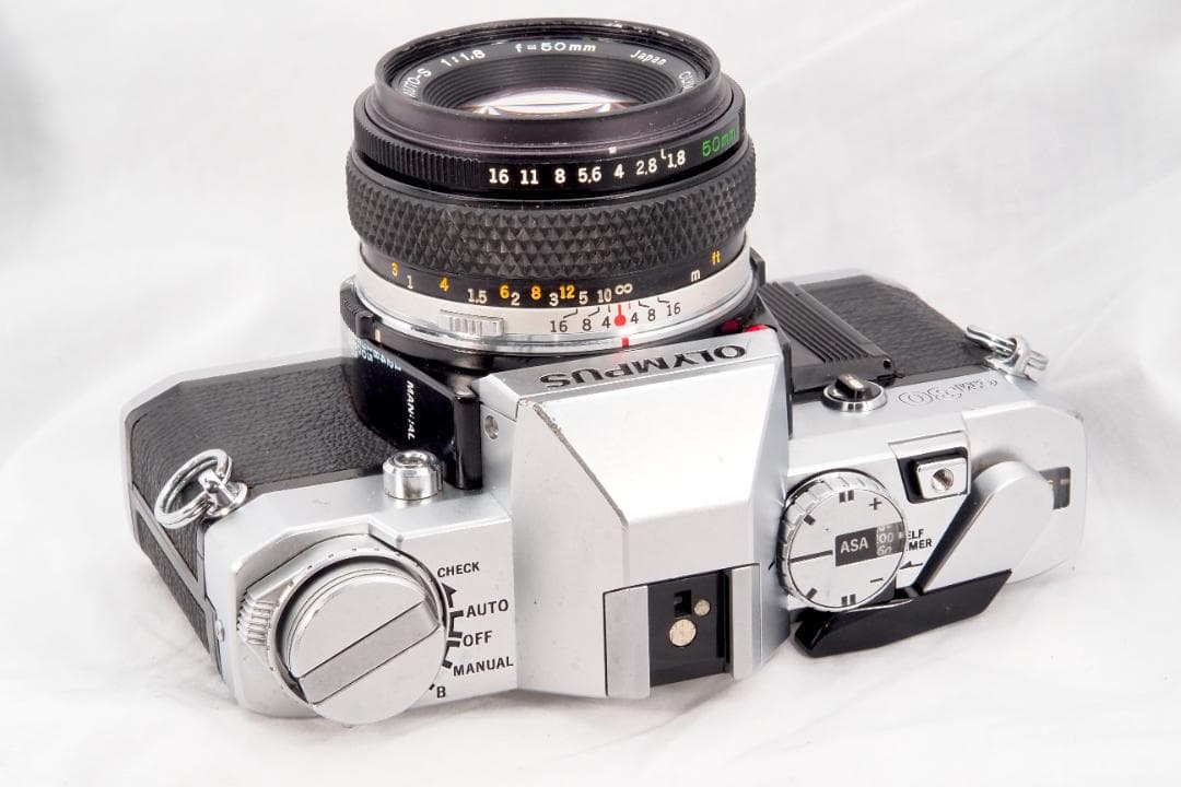 OLYMPUS OM-30 シルバー Zuiko 50mm f/1.8 整備済み