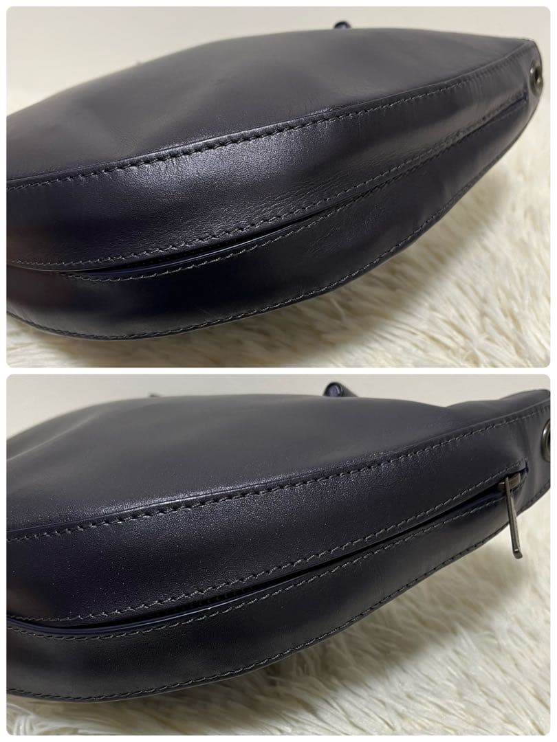 マザーハウス ツキアカリ ダークグレー ショルダーバッグ ハンドバッグ 2way