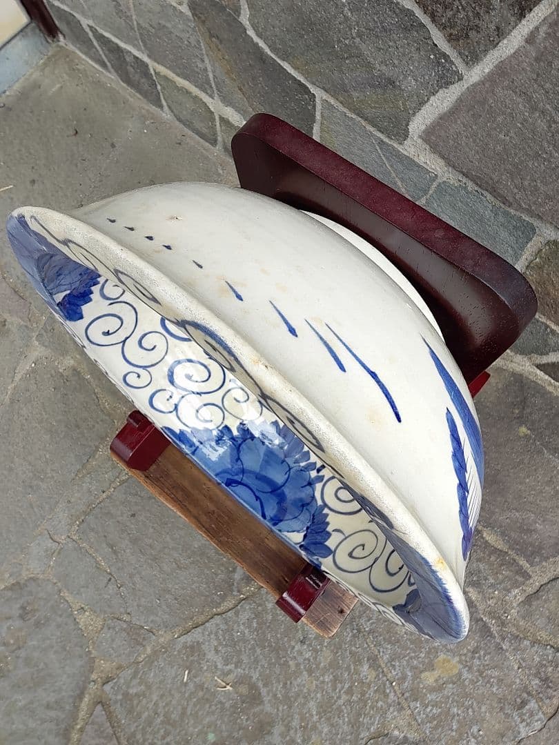 江戸、明治時代の深鉢特大　直径32センチ