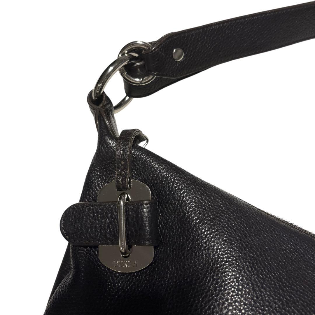 ［美品］FURLA フルラ　ショルダーバッグ　2way 黒　ブラック