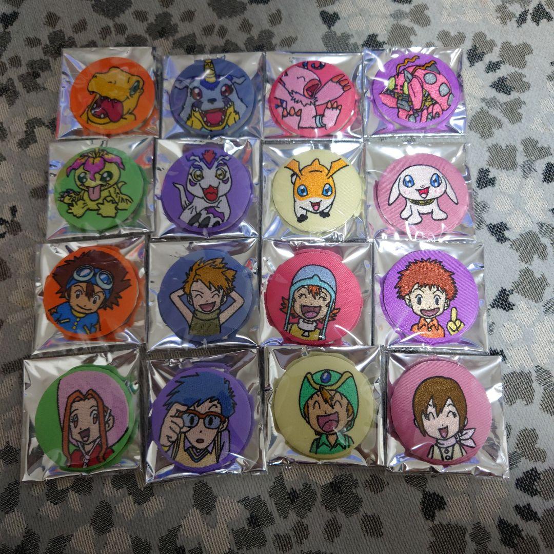 デジモン　刺繍缶バッチ　コンプリート