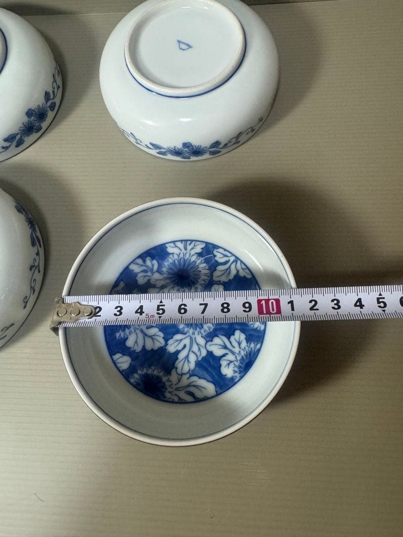 2076 深川製磁　花文　小鉢　4客