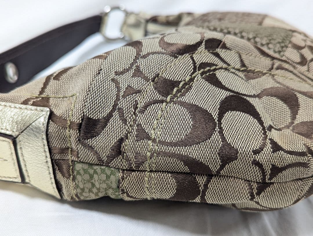 コーチ　COACH シグネチャー　ショルダーバック　パッチワーク　F12315