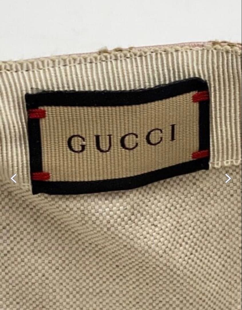 GUCCI キャップ ピンク ベージュジャンボGG柄