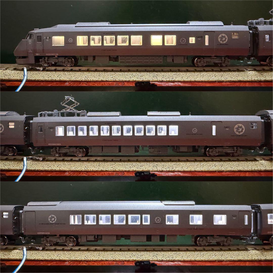 【室内灯有】KATO 10-590 787系(アラウンド・ザ・九州)6両セット