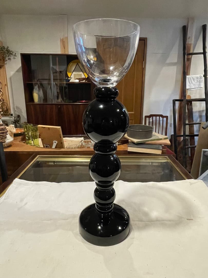 モダンデザイン ガラス製黒い装飾品