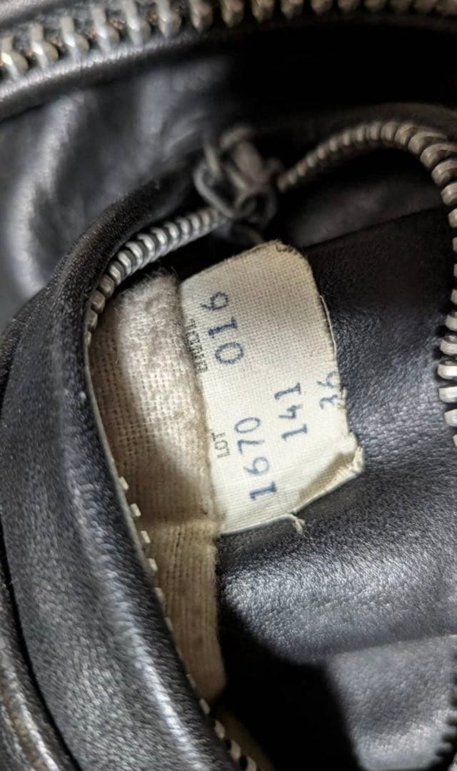 Schott141 廃盤　36インチ黒 レザー シングルライダースジャケット