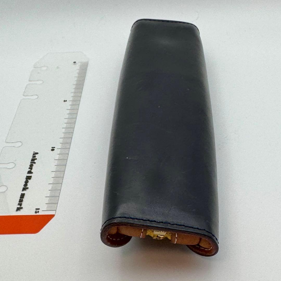 GANZO THIN BRIDLE (シンブライドル) ペンケース ネイビー