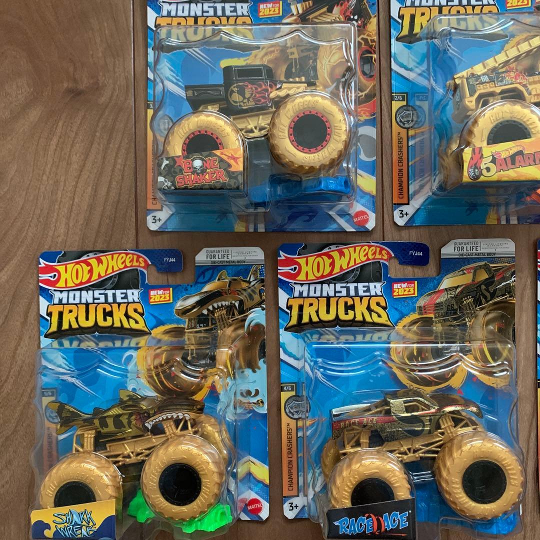 ‼️値下げ‼️ホットウィール　モンスタートラック　2023年発売　ゴールド版　全5種