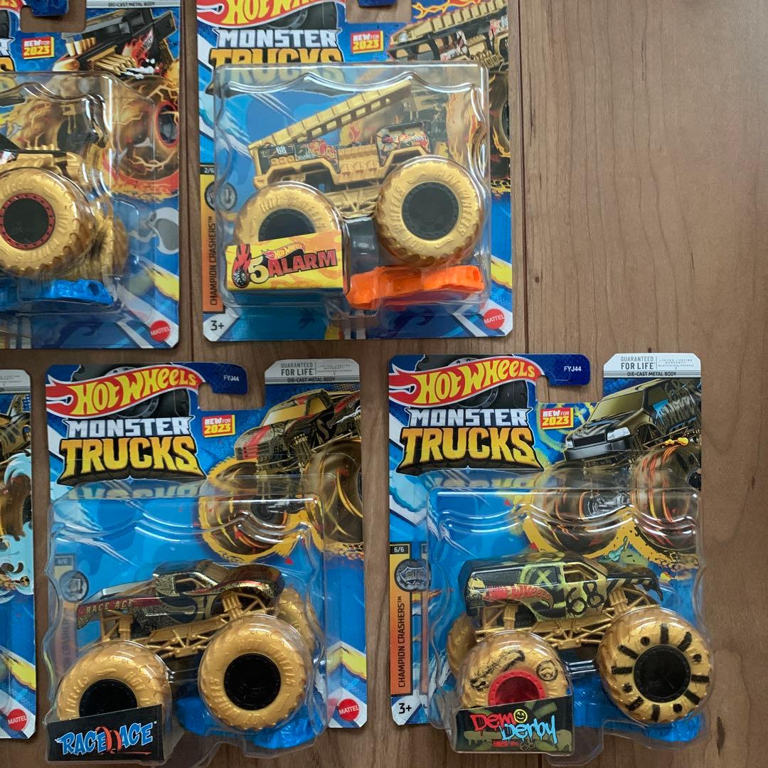 ‼️値下げ‼️ホットウィール　モンスタートラック　2023年発売　ゴールド版　全5種