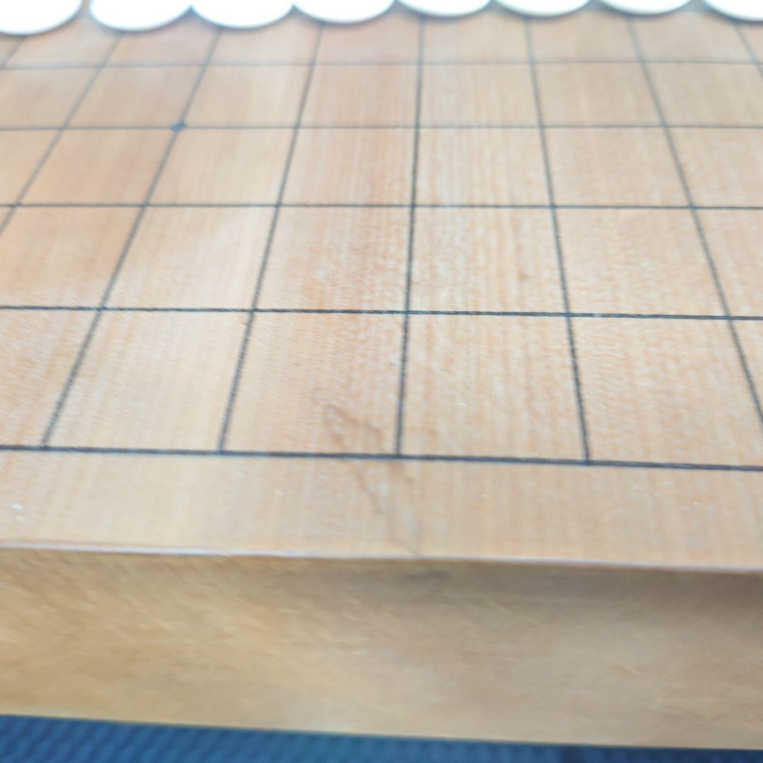 囲碁 天然木 卓上 碁盤 　蛤碁石 セット　碁石22号？　甘い匂いがする碁盤