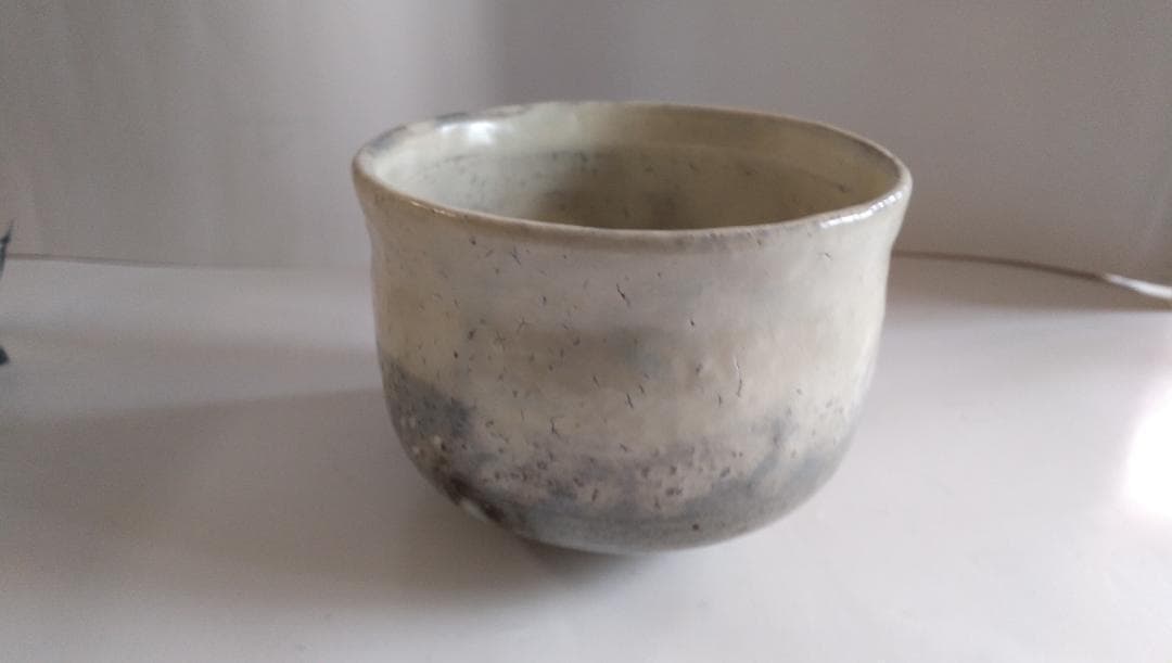 萩焼 清水啓功 上手物粉引 萩光悦茶碗 共箱 共布 栞 茶道具 抹茶碗 新品