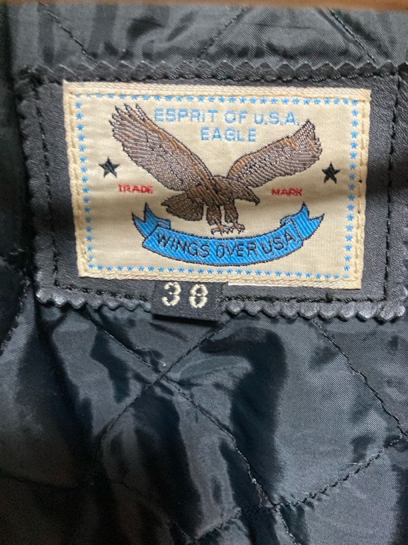 wings over usa シングルライダースジャケット 本革　ブラック