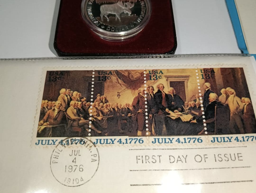 カナダ国立公園100周年記念1ドル銀貨 ＆ アメリカ独立200周年記念銀貨