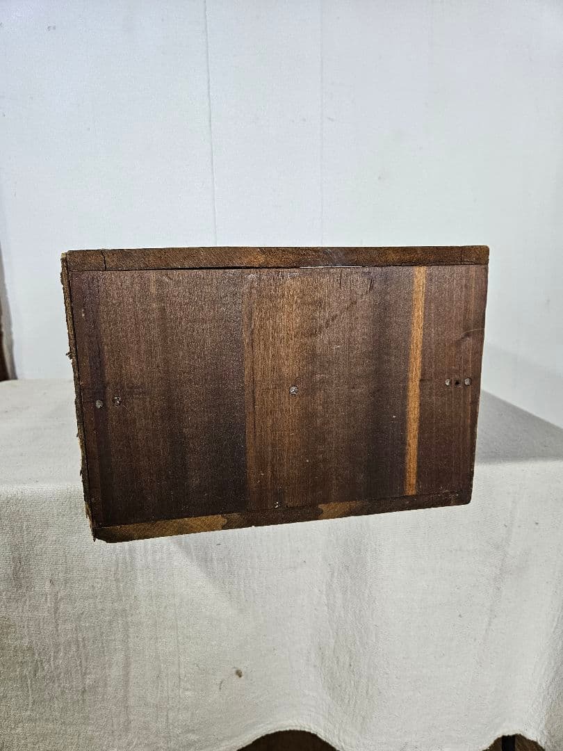 アンティーク 古い木の小引出し 8杯 カードケース 名刺入れ 無垢材 小物入れ