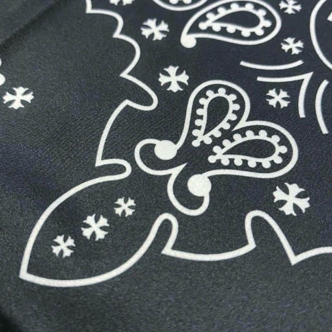 クロムハーツ　ペイズリー　バンダナ　シルクスカーフ