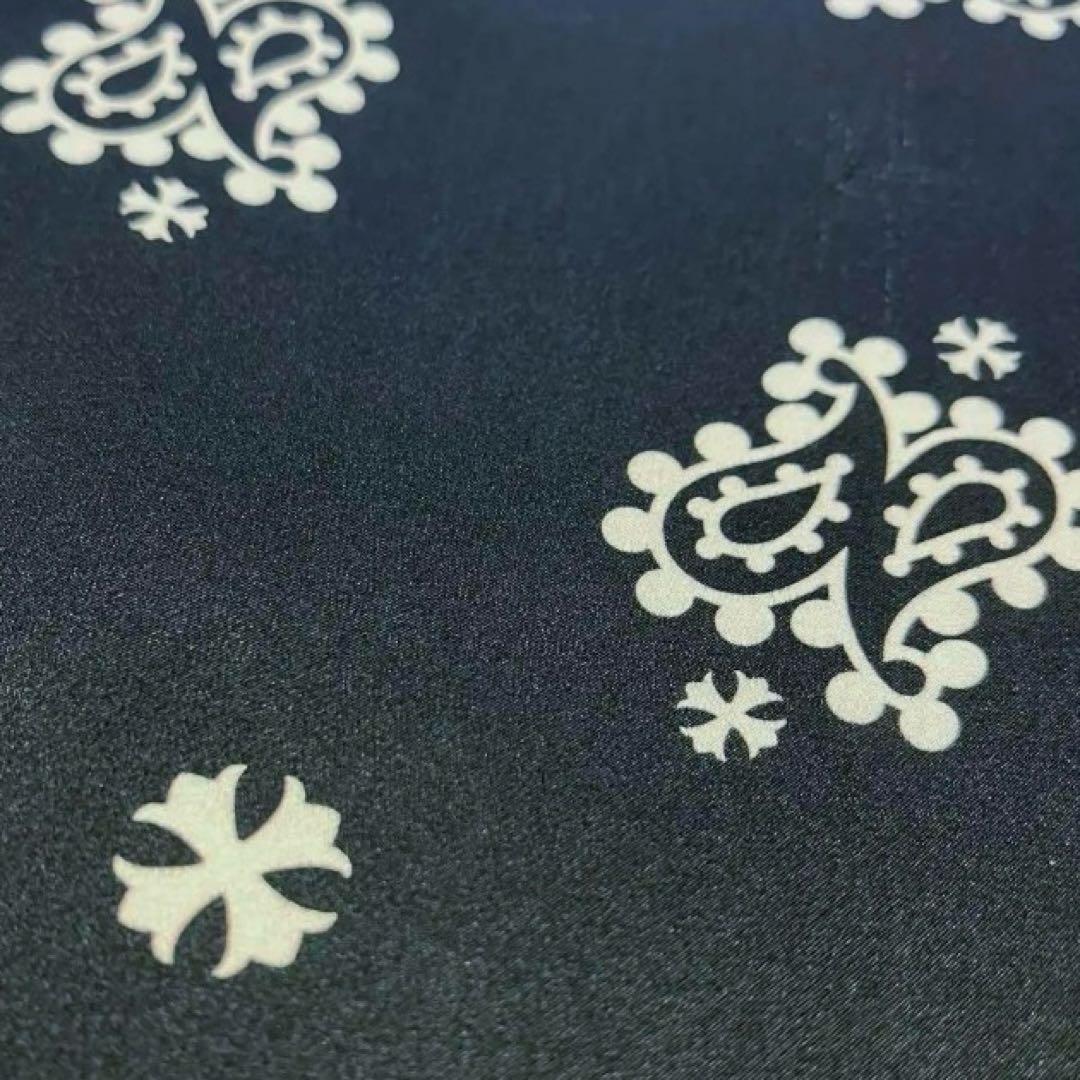 クロムハーツ　ペイズリー　バンダナ　シルクスカーフ