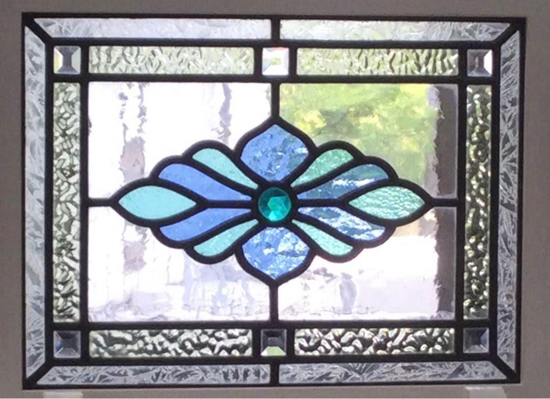 ステンドグラス☆ アンティーク調　オリジナルデザインパネル　　窓やドアに