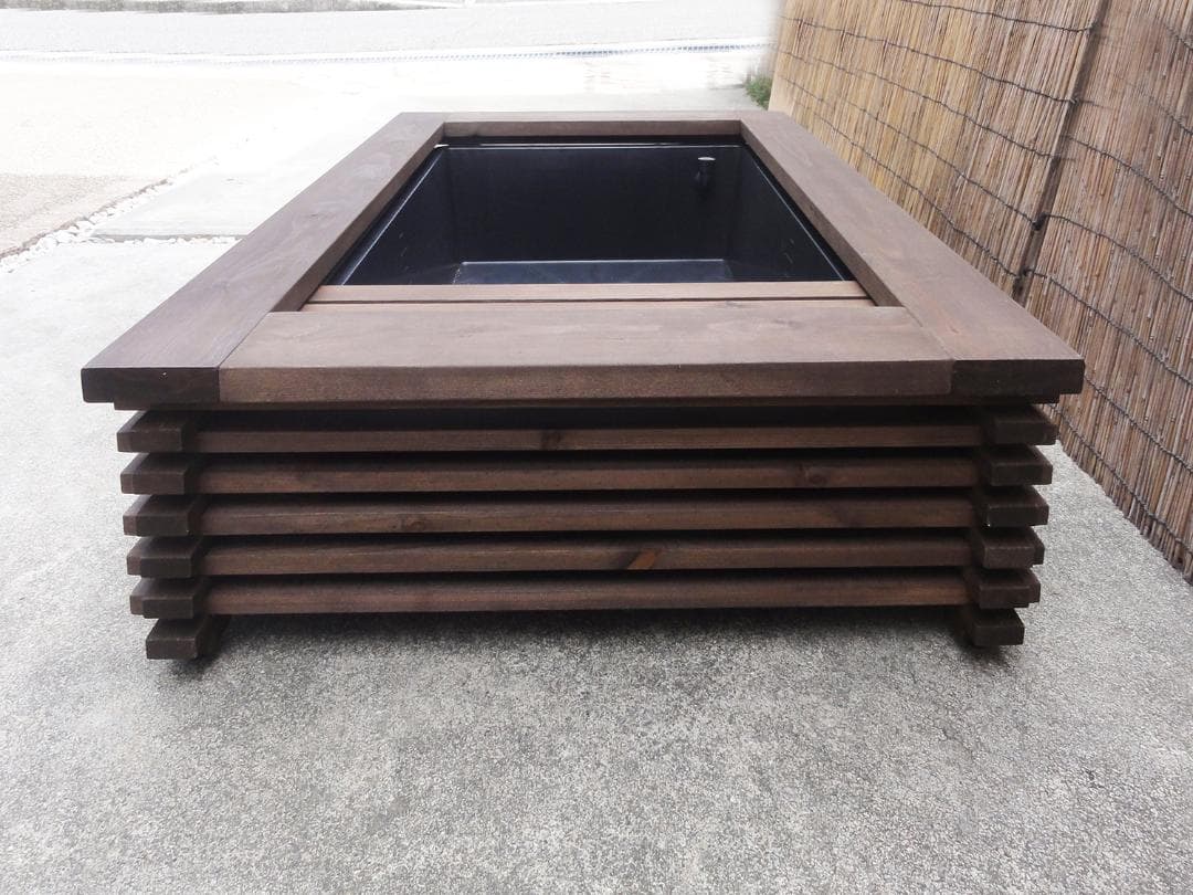 ビオトープ 80L トロ舟＆木枠セット（棚付き）メダカ・金魚飼育用