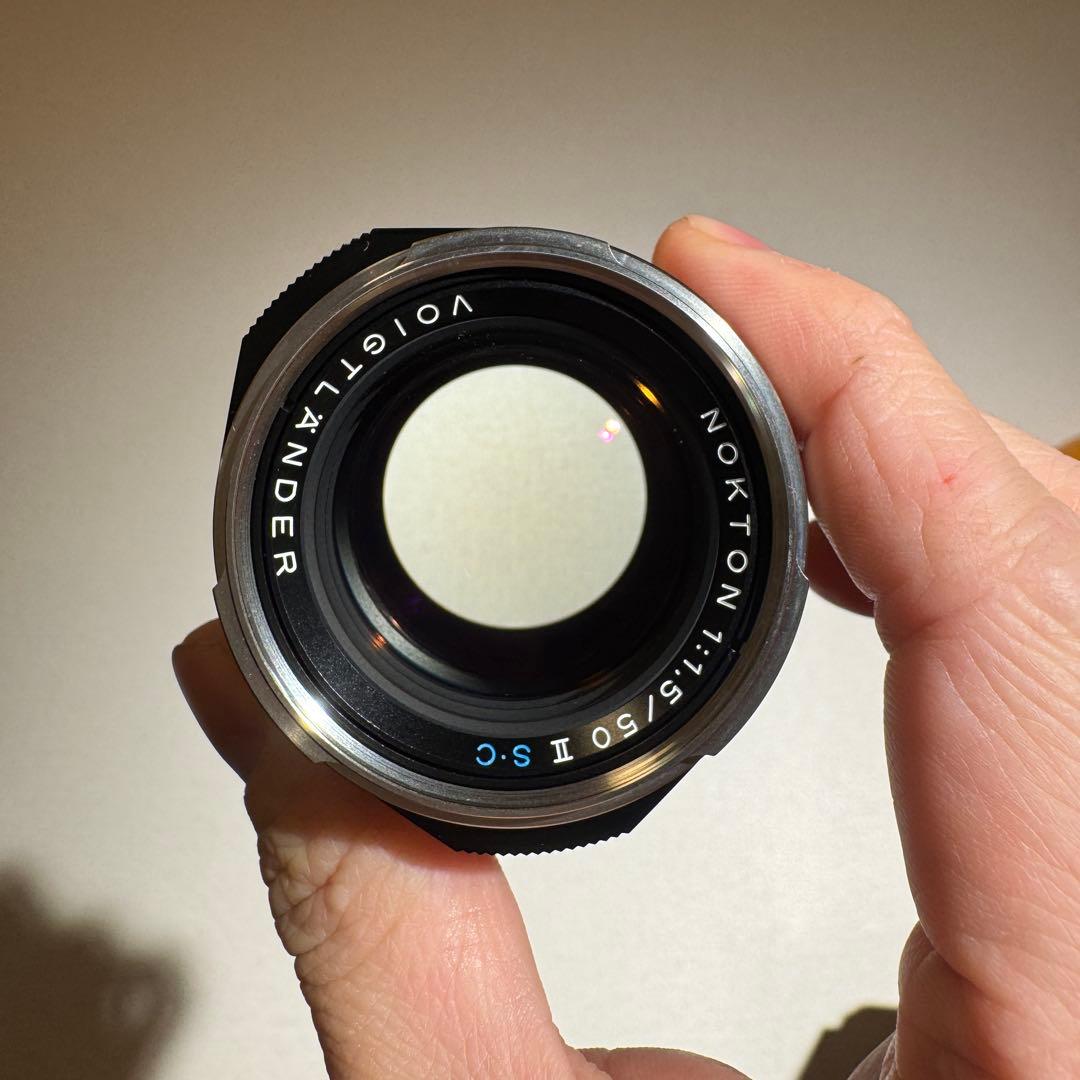 Voigtlander 50mm f1.5 II SC ニッケルメッキ仕上げ