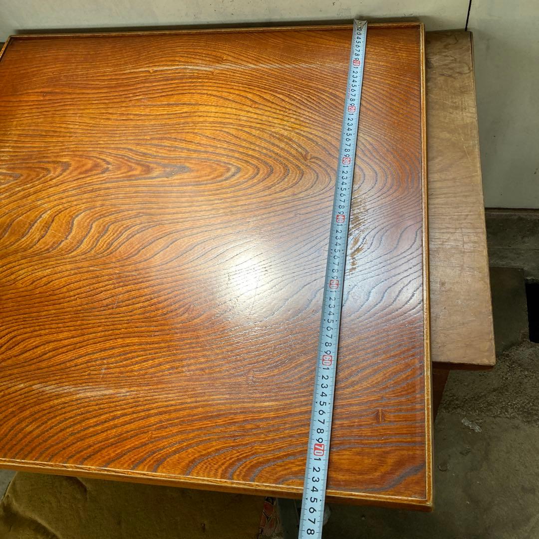 た*う様 昭和レトロ 縁がある天板 正方形 炬燵板 こたつ 天板 こたつ板 75