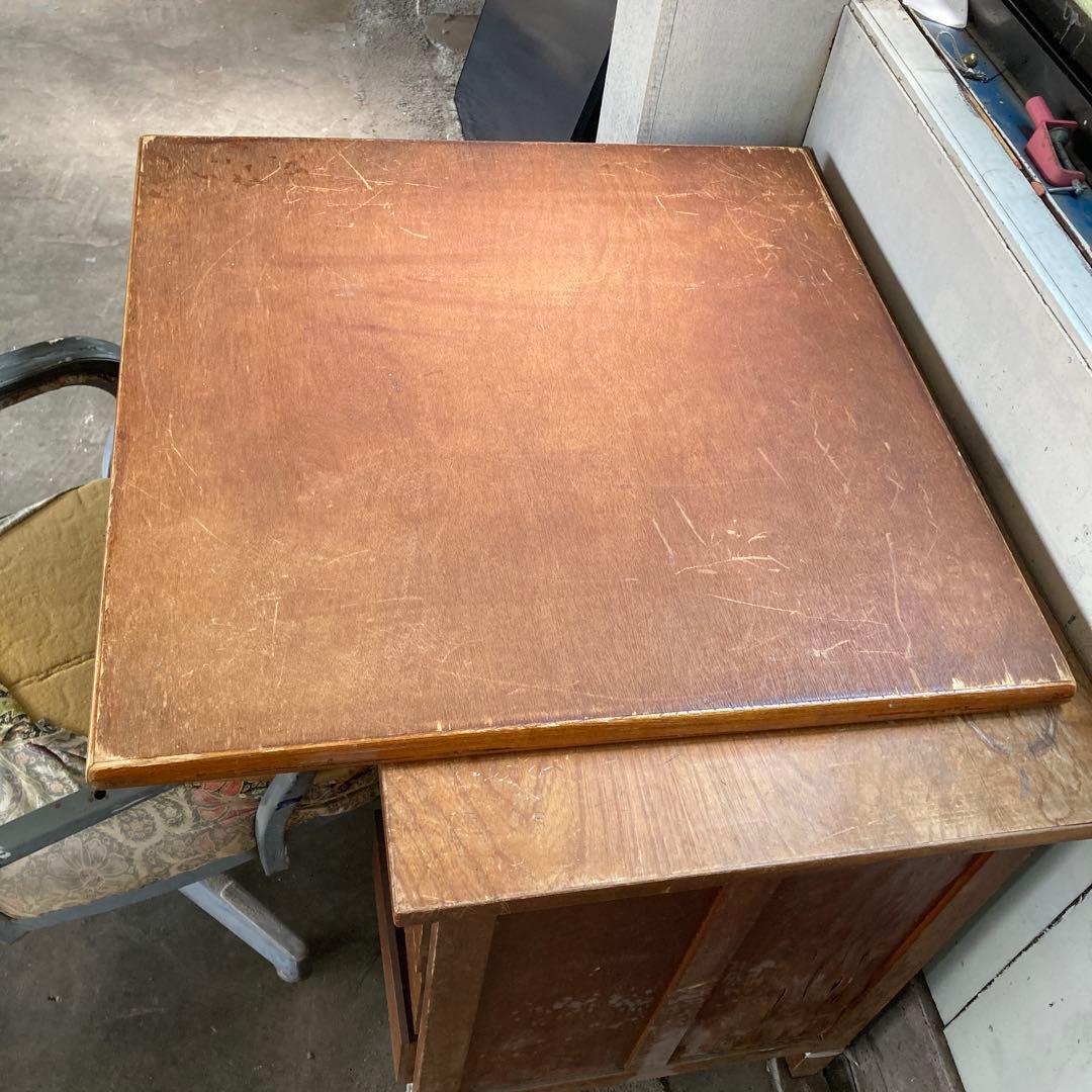 た*う様 昭和レトロ 縁がある天板 正方形 炬燵板 こたつ 天板 こたつ板 75