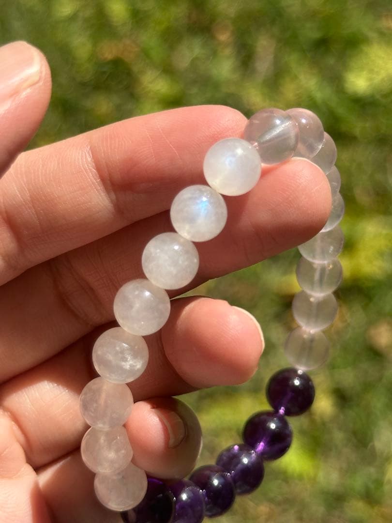 ユニドロブレスレット　パープル系