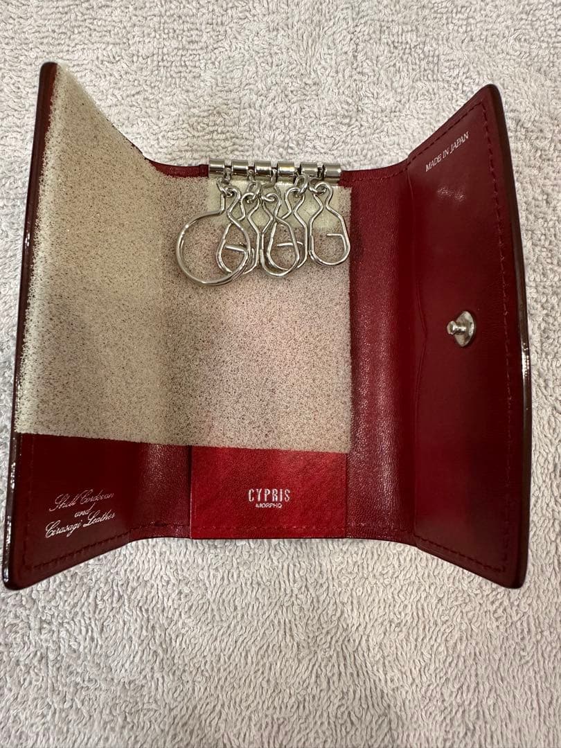 ★新品・未使用★ コードバン　シラサギレザー　キーケース　CYPRIS キプリス
