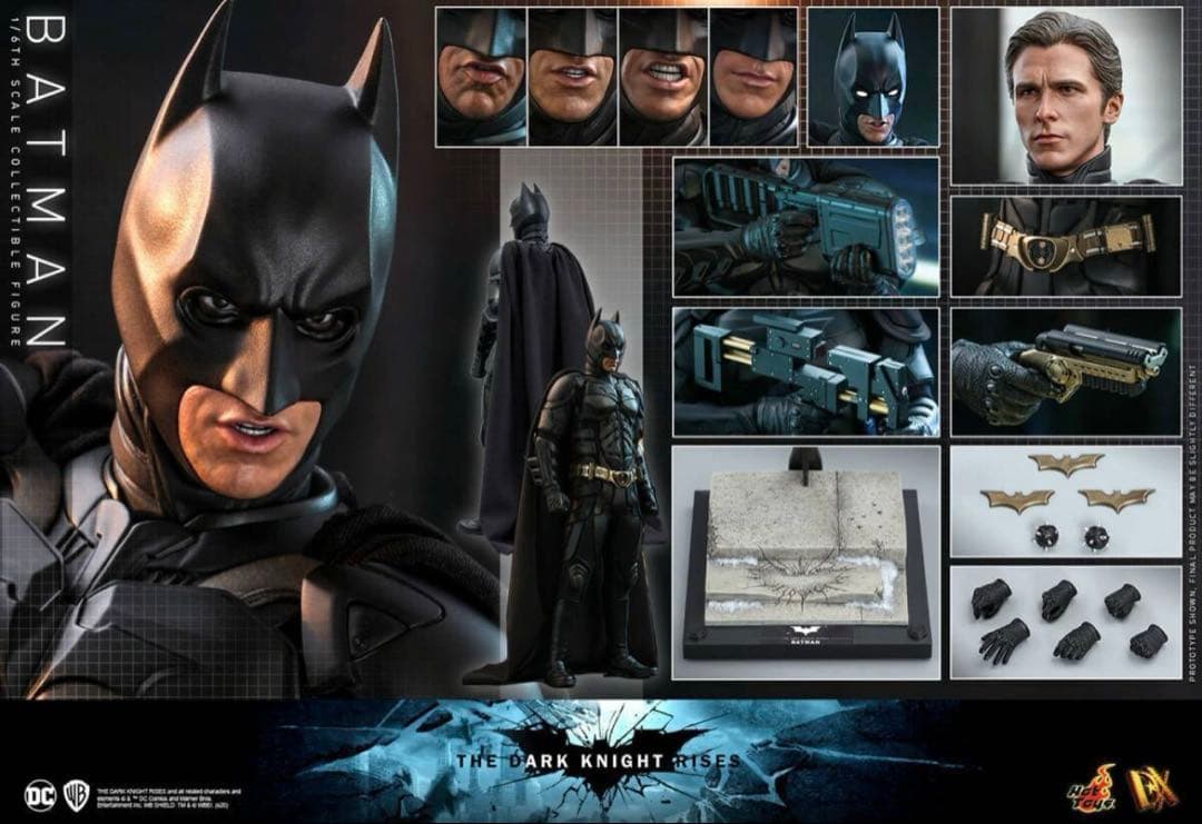 新品ホットトイズDX19 ダークナイト ライジング １/６ バットマン２.０版