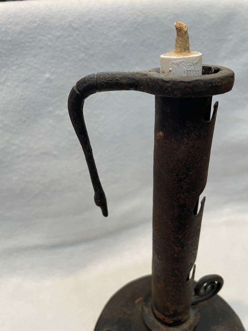 自在燭台（五段調節可能）和蝋燭　燭台