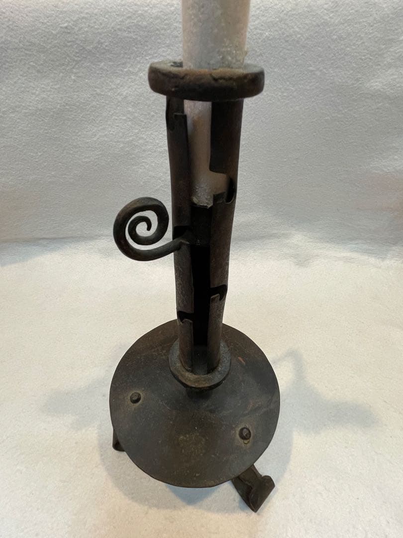 自在燭台（五段調節可能）和蝋燭　燭台