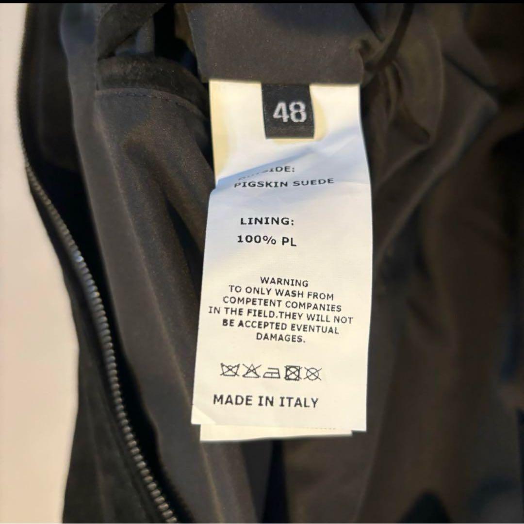 EMMETI シングルライダース JURIスウェード ブラック 48別注 未使用