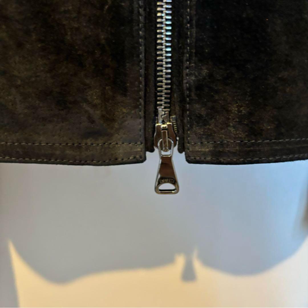 EMMETI シングルライダース JURIスウェード ブラック 48別注 未使用