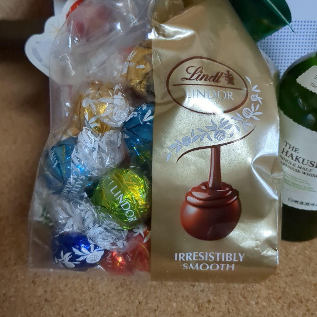 白州 ミニボトル 180ml 2本とリンドールチョコレートのセット