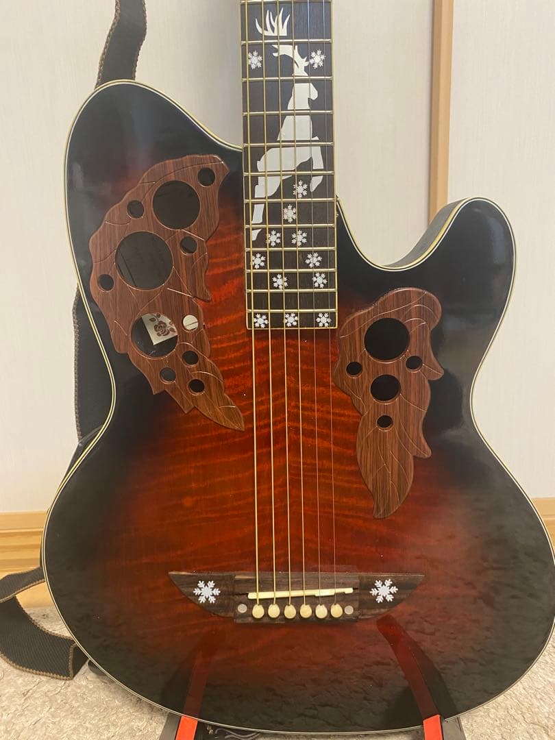 アコースティックギター オベーションタイプ　ラウンドバック　エレアコ　すぐ弾ける