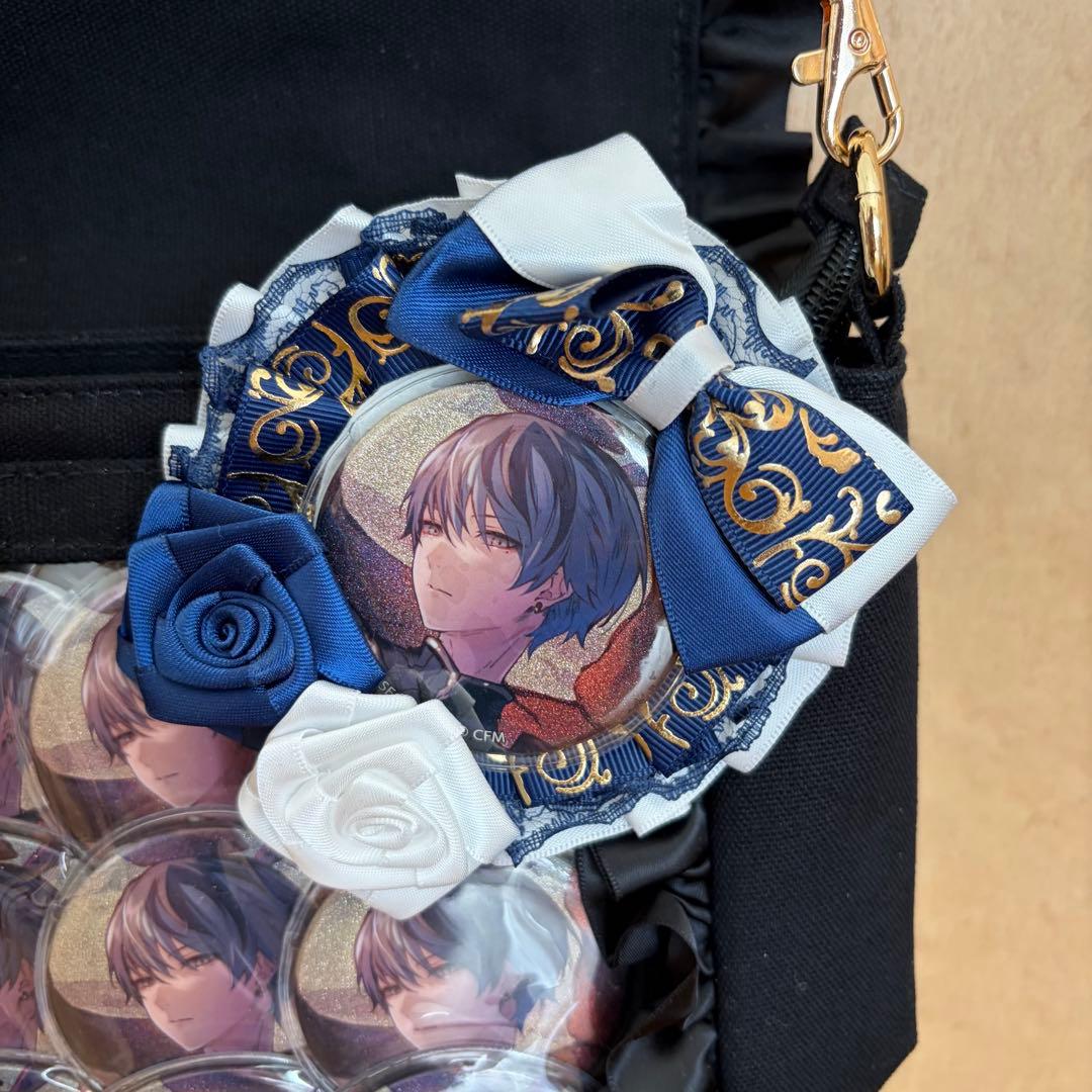 プロセカ　青柳冬弥　缶バッジ　 痛バッグ　痛バ