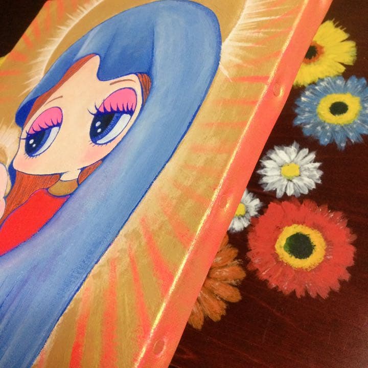 キャンバス アート 一点物 マリア